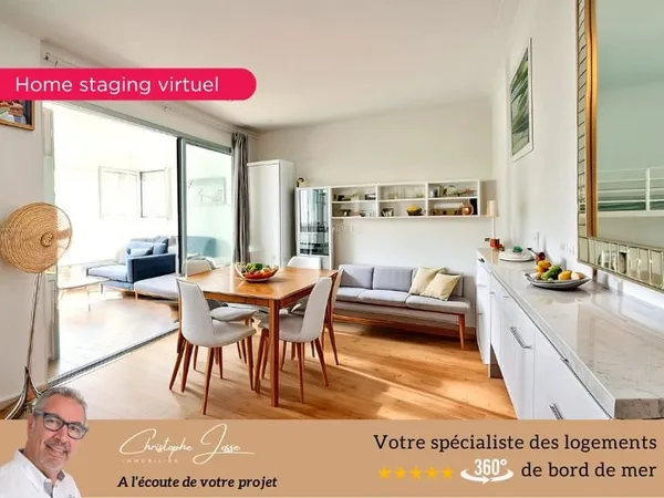 Appartement avec loggia vue mer et parking privé