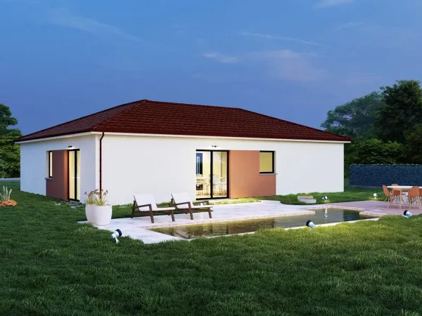 Terrain + maison 87 m²