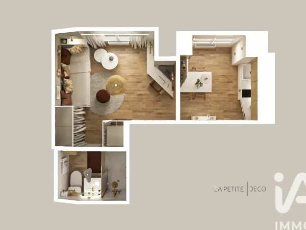Appartement 2 pièces 20 m²