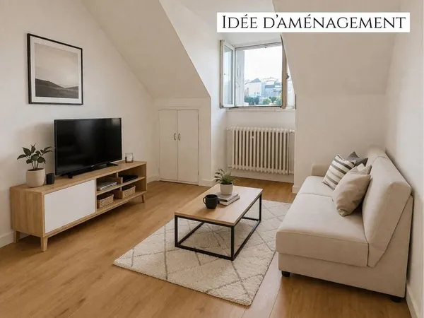 Studio traversant avec vue imprenable
