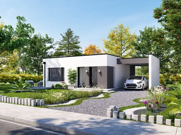 Terrain + maison 65 m²