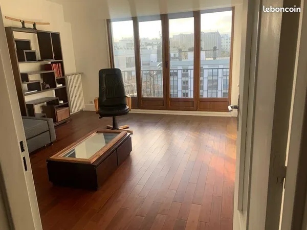 Appartement 60m² traversant, plein sud, dernier étage avec ascenseur, limite Sceaux
