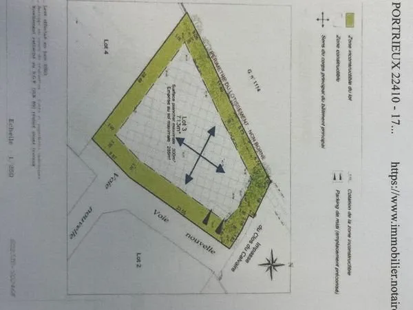 Terrain 713 m² SAINT QUAY PORTRIEUX