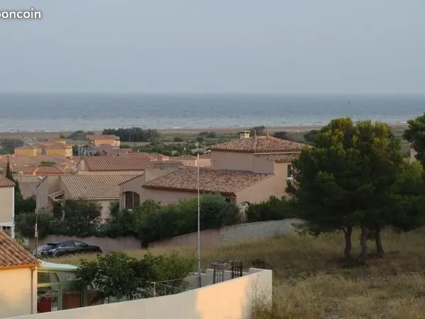 Maison T3 60 m2, vue mer et clape, extrement calme, parking