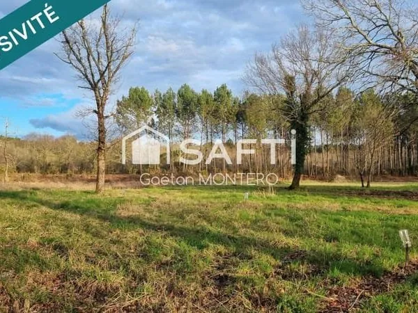 Terrain constructible 1201 m²