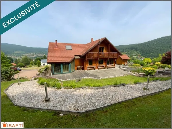 Chalet d'exception avec grand terrain paysagé de 2000 M2 , proximité des pistes et de la nature, emp