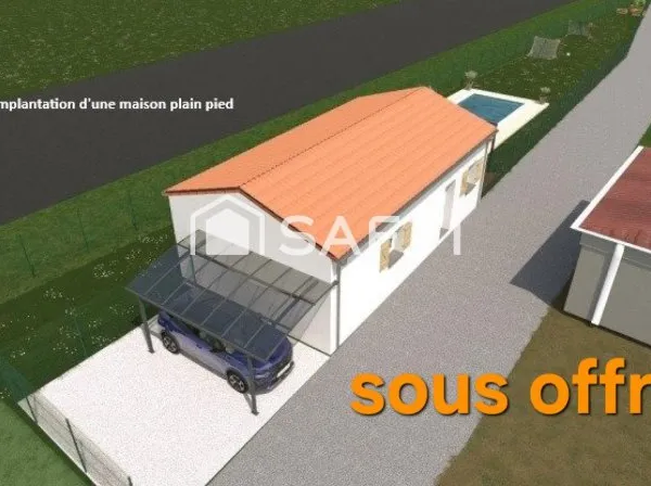 Terrain 540m² dans village.