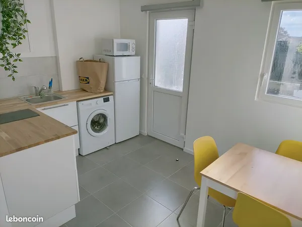 Appartement meublé 45m² avec jardin