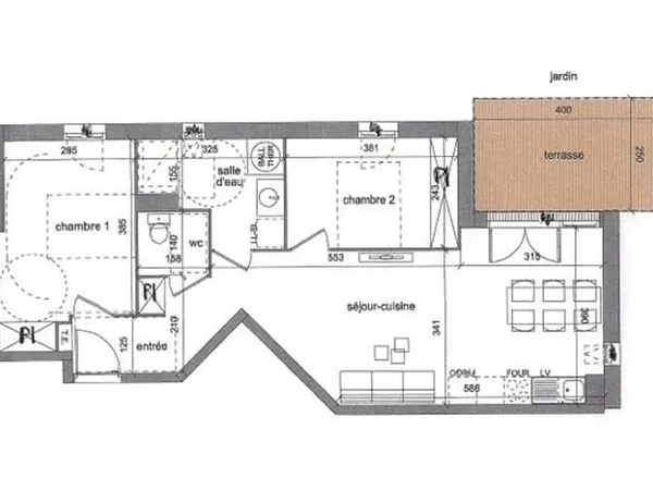 Appartement 3 pièces 63 m²