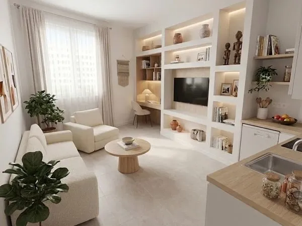 Studio 28 m² ascenseur au calme - La Timone