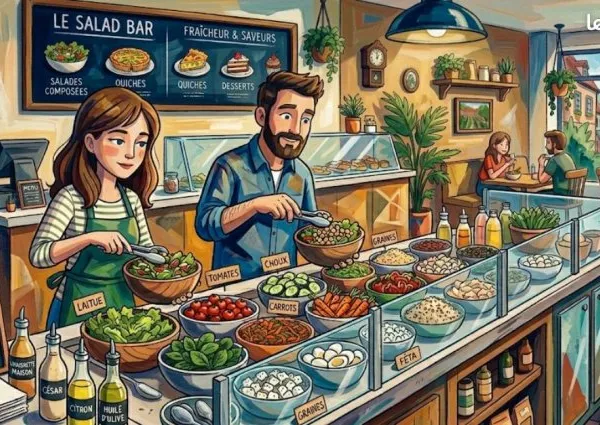 Fonds de commerce bar à salade healthy