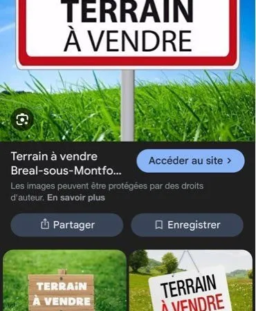 Terrain a vendre constructible 430m2 proche centre ville