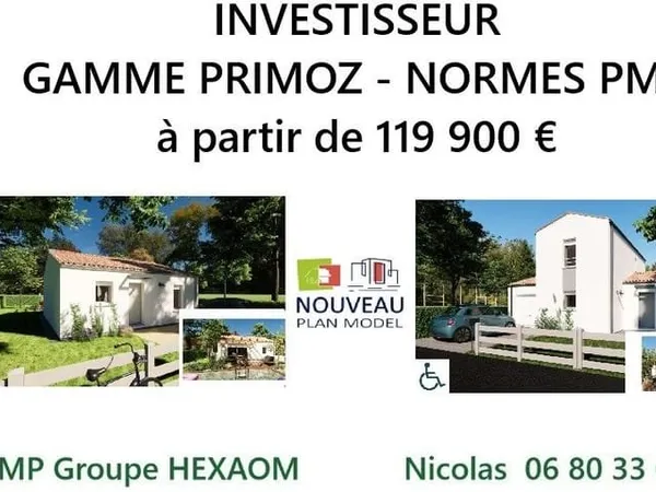 Maison 2 pièces 61 m²
