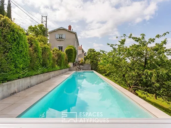 Maison ancienne avec piscine et vue imprenable