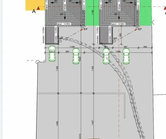 Terrain en individuel 850 m²