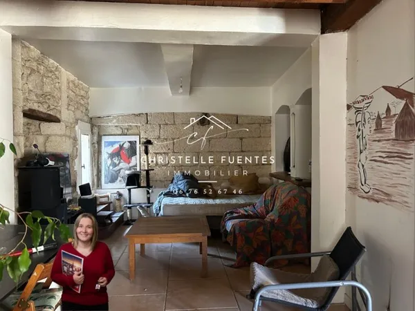 HERAULT - LOUPIAN (34140) - APPARTEMENT A RENOVER - 80M2 + 9M2 GRENIER