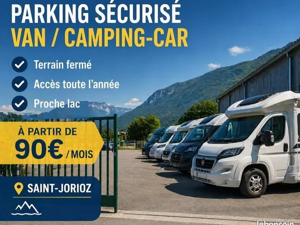 Parking sécurisé camping-car / van - Annecy Sud