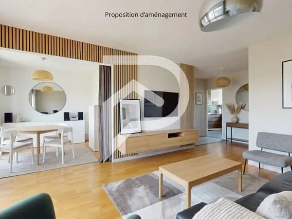 5P de 88m2 en plein coeur de Marly-Le-Roi avec double séjour, 2 balcons et 2 parkings
