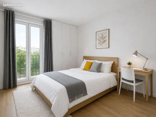 Chambre meublée 11 m² - Colocation haut de gamme - Proche HEC
