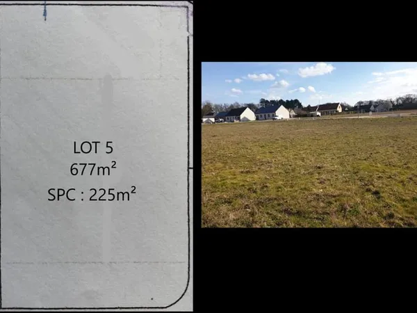 A VENDRE Terrain constructible Bray Saint Aignan ( Lot 5)