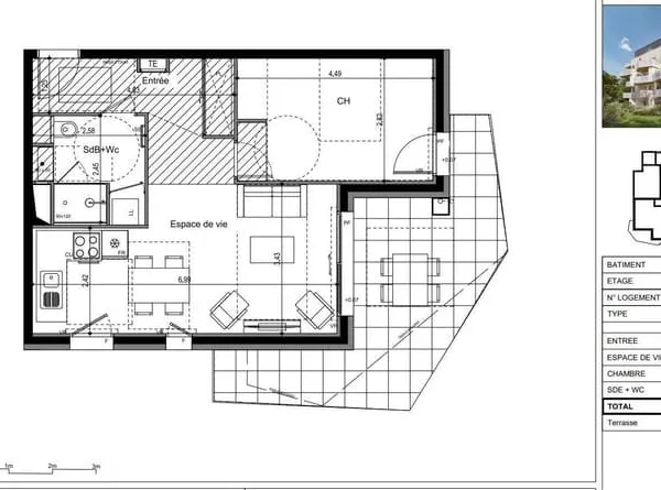 Vente Appartement 2 pièces