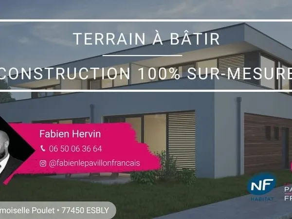 Projet de construction 100% sur-mesure avec terrain à CHANTELOUP-EN-BRIE (77)