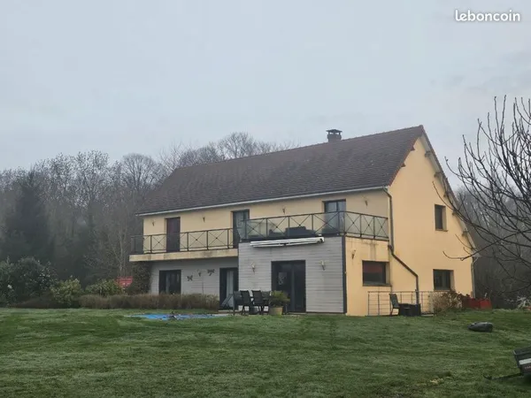 Maison d'architecte contemporaine de 217 m² - Environnement nature, à proximité de Pont-Audemer