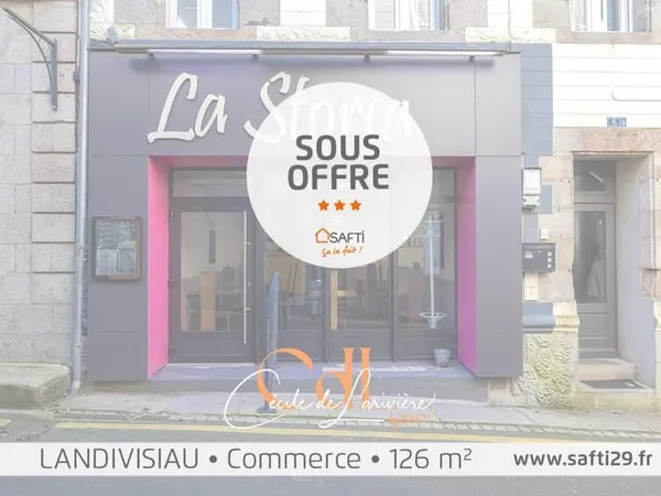 Vaste local commercial en plein coeur de Landivisiau !