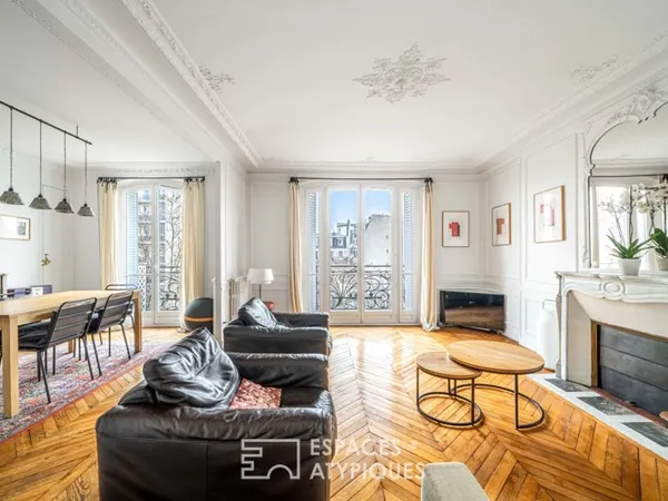 Appartement Art Nouveau rénové par architecte