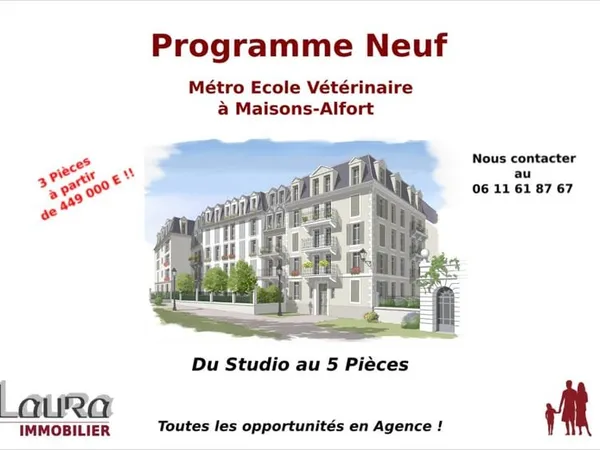 Le Royal Alfort 2, IDEALEMENT SITUÉ ! Du 2P au 5P avec Jardi