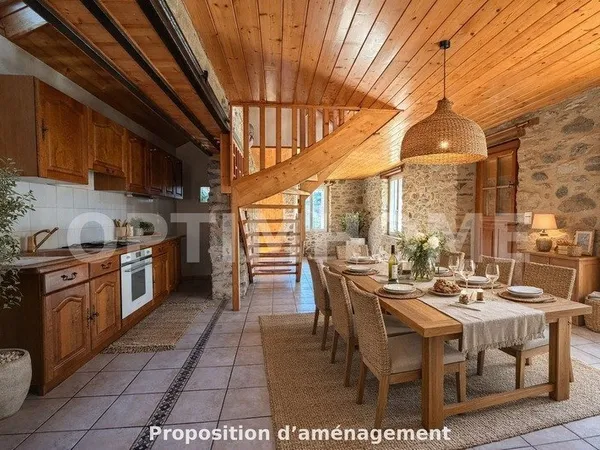 Maison lumineuse avec pierres apparentes - Saint-Flour, Secteur Faubourg / Ville Basse