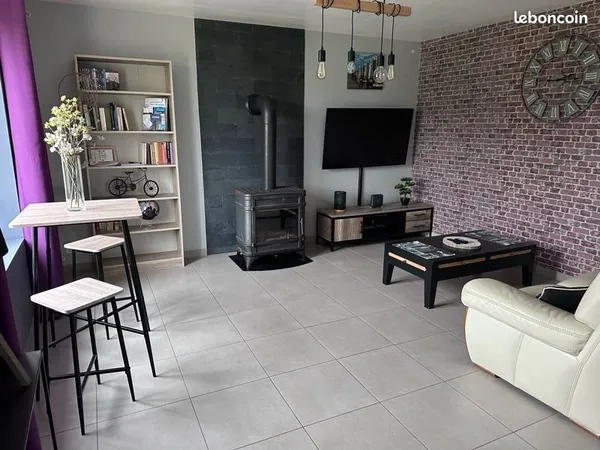 Maison 2 ch + combles aménageables - Fibre - Jardin sud - Proche mer