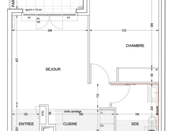 Appartement 2 pièces 47 m²