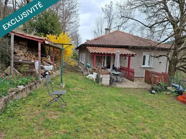 Cadre nature exceptionnel : maison + 5000 m² en bord de rivière