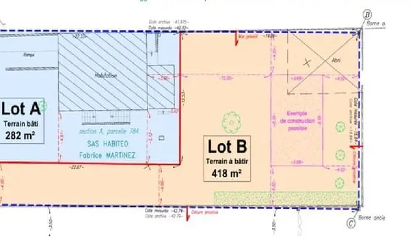 TOUT PROCHE GARE DE BOIS LE ROI - TERRAIN ET PROJET
