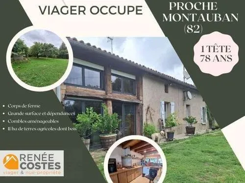 Viager occupé - H79 ans - VARENNES (82370)