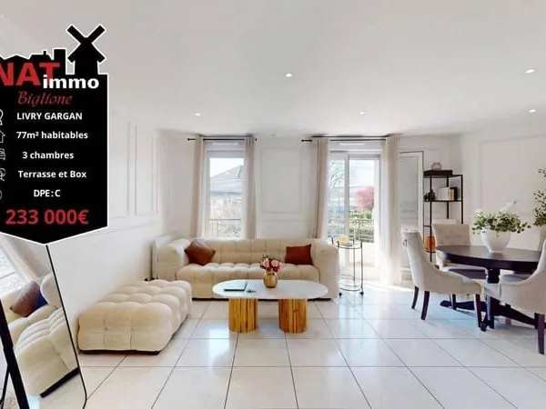 Appartement 4 pièces 77 m²