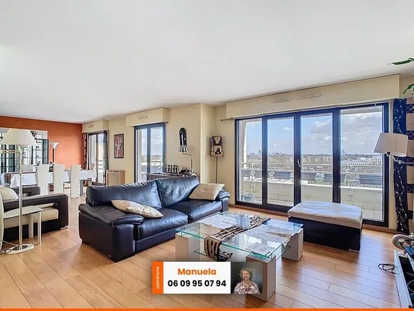 6ème et dernier étage - Appartement de 116 m² + 2 terrasses de 18 m² chacune + 1 cave + 2 parkings b
