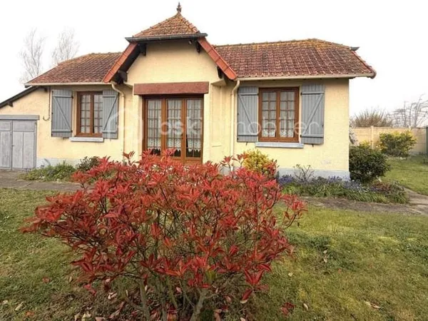 Maison de plain pied avec garage à 2 minutes à pied de la mer