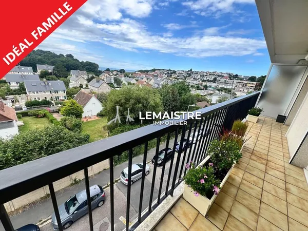 SAINTE ADRESSE VENTE APPARTEMENT 4 CHAMBRES AVEC BALCON ECHAPPEE MER