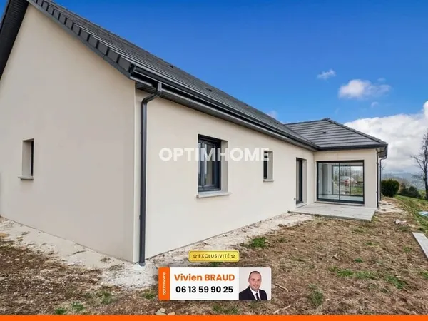 Maison Neuve de Plain-Pied - 136m²-3 chambres - Vue Panoramique Exceptionnelle