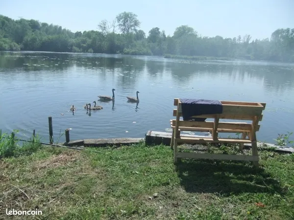 Etang bois terrain de loisir chasse peche