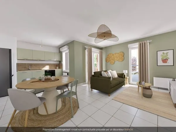 Appartement 3 pièces 59 m²