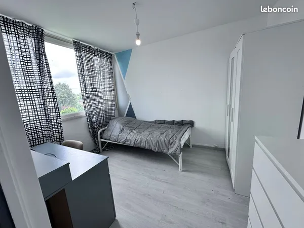 Deux chambres meublées en colocation - Appartement rénové de 70 m² - Villeneuve d'Ascq / Proximité L