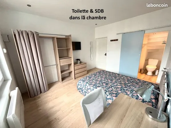 Coloc maison Albi centre-chambre SDB&WC privatifs