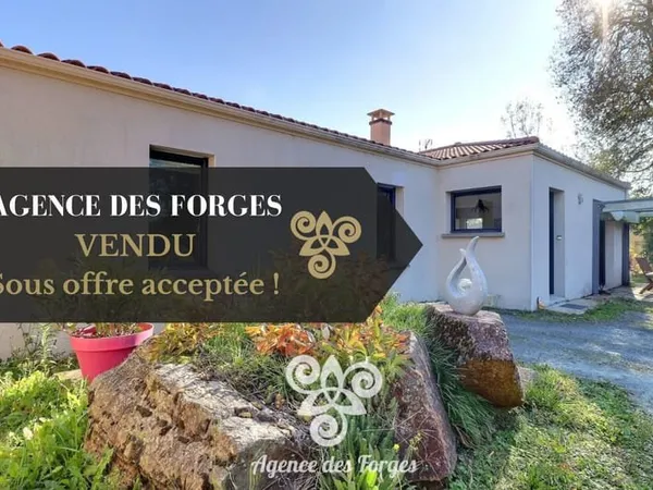 Maison Mouzillon 84 m2, 3 chambres, jardin, dépendance
