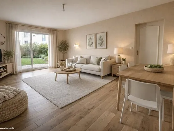 Angers Justices - Appartement 74.72m² - 3 pièces - Jardin