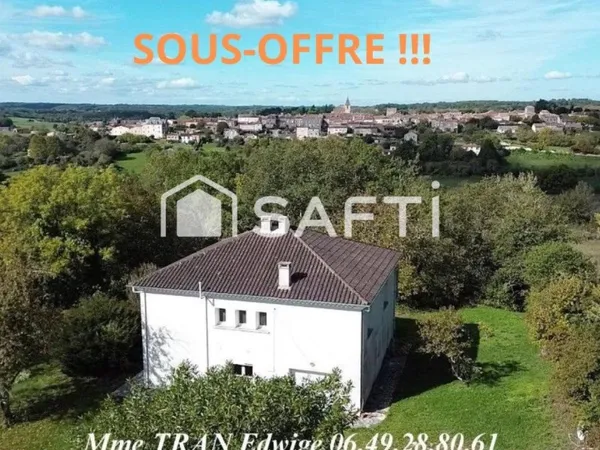 Maison avec vue dégagée, 3 chambres (4 ou 5 possible)