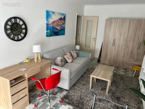 Studio Etudiant meublé 34 m² - Menton - Septembre à Juin