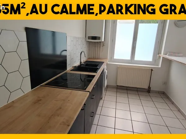 T4, 3 Chambres, AU CALME, Parking gratuit